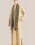 Long line jellabiya with round neckline with slits